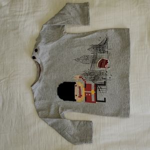 Deux par Deux boys long sleeve graphic tee size 12M